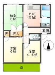 フレグランス十禅寺　Bの物件間取画像